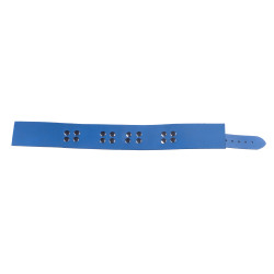 The Red Collier en cuir Ultra Bleu